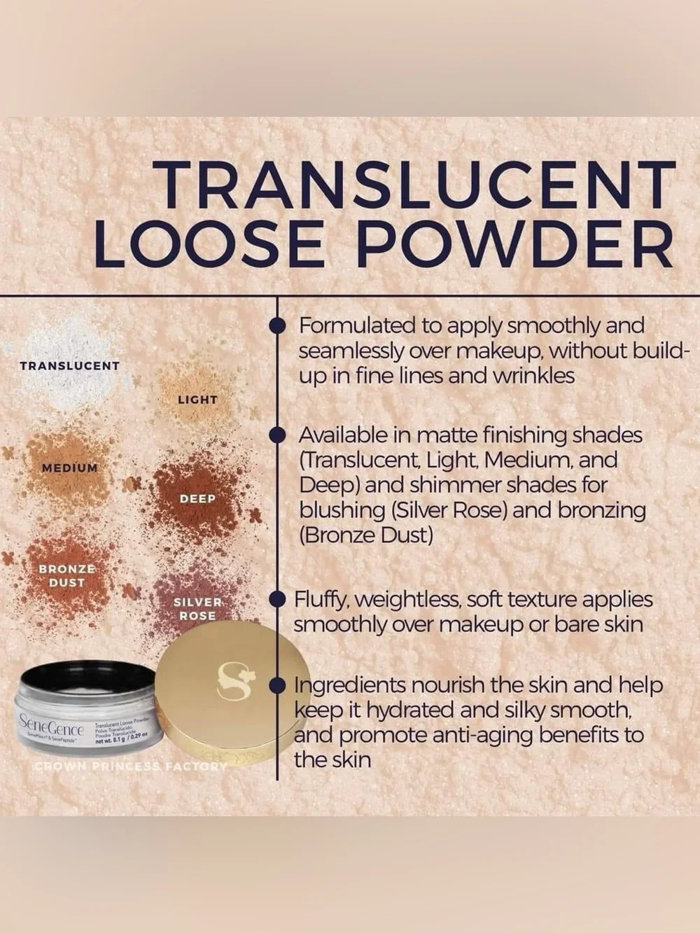 SeneGence Translucent Loose Powder